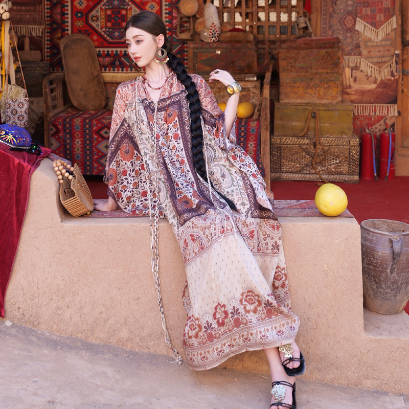 boho-floral-print-spaghetti-strap-summer-vacation-dress